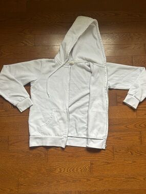 Reflex White teens Zip up Hoodie